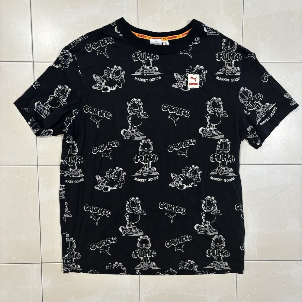 Puma x Garfield Allover Print T-Shirt Men Limited Edition Rare Sport Model Men L